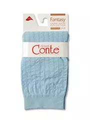 Носки женские conte fantasy в полоску с люрексом light blue, , 36-39 (23-25), CONTE ELEGANT, - 3