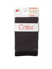 Носки женские conte fantasy с сияющим бортиком из двухцветного люрекса grafit, , 36-39 (23-25), CONTE ELEGANT, - 3