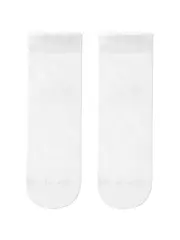Носки женские classic из вискозы с глянцевым рисунком и декоративной прозрачной сеткой 491 белый, , 36-37 (23), CONTE ELEGANT, - 2