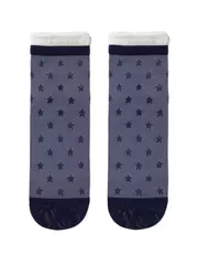 Носки женские classic из вискозы с глянцевым рисунком и декоративной прозрачной сеткой 491 джинс, , 36-37 (23), CONTE ELEGANT, - 2