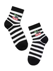 Носки женские conte classic 108 черный-белый, , 36-37 (23), CONTE ELEGANT, - 2