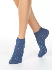 Носки женские esli classic (короткие, 2 пары) 802 бледно-бирюзовый-джинс, , 36-37 (23), ESLI, - 2