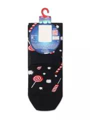 Новогодние женские носки с пушистой нитью «sweets» 521 темно-синий, , 36-39 (23-25), CONTE ELEGANT, - 4