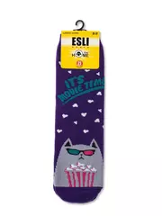 Носки женские esli home line 52-118 068 фиолетовый, , 36-37 (23), ESLI, - 3