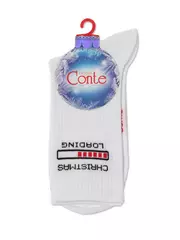 Новогодние женские носки conte new year 281 белый, , 36-39 (23-25), CONTE ELEGANT, - 6
