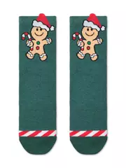 Новогодние женские носки conte new year 652 т.бирюзовый, , 36-39 (23-25), CONTE ELEGANT, - 3