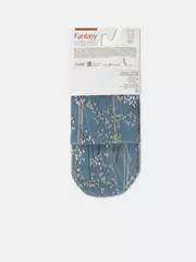 Носки женские с принтом из смесовой пряжи с хлопком и льном fantasy 404 джинс, , 36-39 (23-25), , - 6