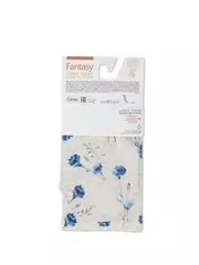 Носки женские с принтом fantasy из смесовой пряжи с хлопком и льном 275 бежевый, , 36-39 (23-25), CONTE ELEGANT, - 4