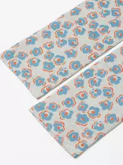 Носки женские с принтом из смесовой пряжи с хлопком и льном fantasy 403 бежевый, , 36-39 (23-25), , - 4