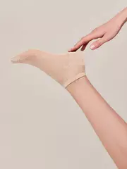 Ультракороткие женские носки из вискозы с ажурным переплетением 277 кремовый, , 38-39 (25), CONTE ELEGANT, - 2