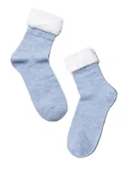 Носки женские полиамидные comfort (с отворотом) 000 голубой, , 36-37 (23), CONTE ELEGANT, - 2