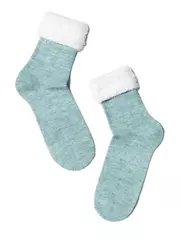 Носки женские полиамидные comfort (с отворотом) 000 бледно-бирюзовый, , 36-37 (23), CONTE ELEGANT, - 2