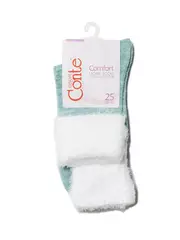 Носки женские полиамидные comfort (с отворотом) 000 бледно-бирюзовый, , 36-37 (23), CONTE ELEGANT, - 3