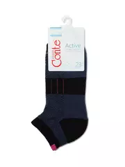 Носки женские хлопковые active (короткие, махр. стопа) 092 темно-синий, , 36-37 (23), CONTE ELEGANT, - 3