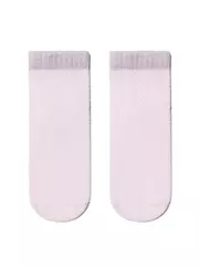 Носки женские хлопковые ajour (короткие, люрекс) светло-розовый, , 36-37 (23), CONTE ELEGANT, - 2