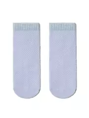 Носки женские хлопковые ajour (короткие, люрекс) бледно-фиолетовый, , 38-39 (25), CONTE ELEGANT, - 2