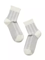 Носки женские хлопковые classic (рельефные) 086 молочный, , 36-37 (23), CONTE ELEGANT, - 2