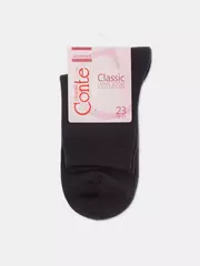 Хлопковые женские носки conte classic 000 графит, , 38-39 (25), CONTE ELEGANT, - 4