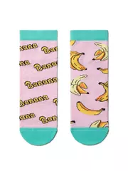 Носки женские хлопковые conte happy c рисунками "бананы" 166 светло-розовый, , 36-39 (23-25), CONTE ELEGANT, - 2