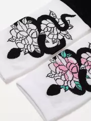 Носки женские хлопковые happy 297 белый, , 36-39 (23-25), CONTE ELEGANT, - 4