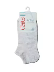 Короткие спортивные носки active 484 светло-серый, , 36-38 (23-25), CONTE ELEGANT, - 3