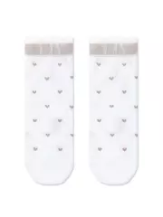 Носки женские с воздушным ботом и люрексом classic 243 белый, , 36-37 (23), CONTE ELEGANT, - 2