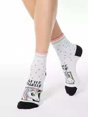 Хлопковые женские носки conte (3 пары в коробке) 764 ассорти, , 36-39 (23-25), CONTE ELEGANT, - 3