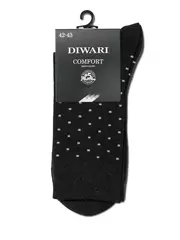 Носки мужские diwari comfort (меланж) 040 черный, , 40-41 (25), DIWARI, - 2