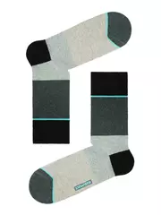 Носки мужские diwari happy 033 темно-серый-бирюза, , 44-45 (29), DIWARI, - 1