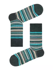 Носки мужские diwari happy 034 темно-серый-бирюза, , 40-41 (25), DIWARI, - 1