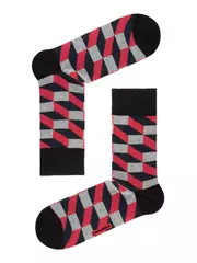 Носки мужские diwari happy 055 черный-бордо, , 40-41 (25), DIWARI, - 1