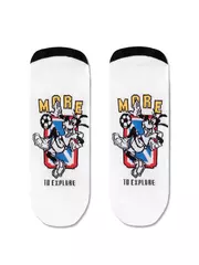 Носки мужские diwari ©disney (ультракороткие) 369 белый, , 40-41 (25), DIWARI, - 1