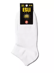 Короткие мужские носки esli 000 белый, , 40-42 (25-27), ESLI, - 2