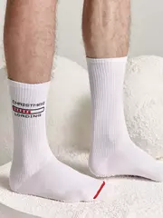 Новогодние мужские носки diwari new year 281 белый, , 42-45 (27-29), DIWARI, - 1