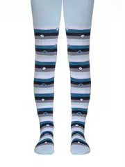 Детские колготки sof-tiki (махровые внутри) с рисунками 397 бледно-бирюзовый, , 116-122 (18), CONTE-KIDS, - 1