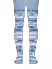 Детские колготки sof-tiki (махровые внутри) 243 голубой, , 128-134 (20), CONTE-KIDS, - 1