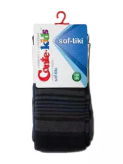 Детские колготки sof-tiki (махровые внутри) с рисунками 399 темный джинс, , 140-146 (22), CONTE-KIDS, - 2