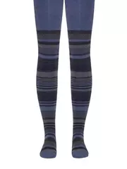 Детские колготки sof-tiki (махровые внутри) с рисунками 399 темный джинс, , 140-146 (22), CONTE-KIDS, - 1