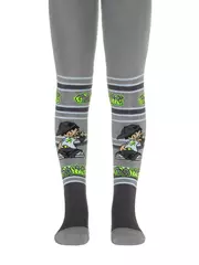 Детские колготки sof-tiki (махровые внутри) с рисунками 391 серый, , 62-74 (12), CONTE-KIDS, - 1