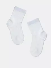 Ажурные детские носки miss 696 белый, , 16, CONTE-KIDS, - 1