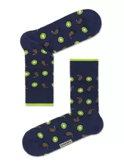 Хлопковые мужские носки happy с рисунком «киви» 136 темно-синий, , 42-43 (27), DIWARI, - 1