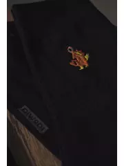 Однотонные хлопковые мужские носки с вышивкой happy 514 черный, , 40-41 (25), DIWARI, - 2