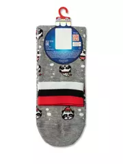 Носки мужские новогодние «xmas panda» diwari 518 серый, , 42-45 (27-29), DIWARI, - 3