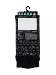 Носки мужские с печатными рисунками happy 154 черный, , 40-41 (25), DIWARI, - 3