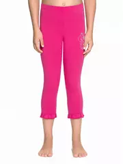 Бриджи для девочки magical с аппликацией из стразов ©disney flamingo pink, , 110,116-56, CONTE ELEGANT, - 1