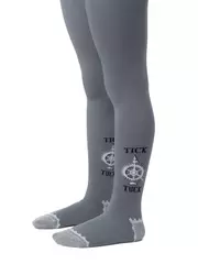 Детские колготки tip-top 476 темно-серый, , 128-134 (20), CONTE-KIDS, - 1