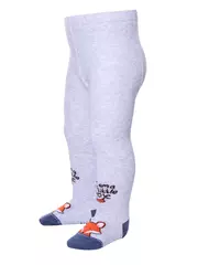 Колготки детские tip-top 440 светло-серый, , 62-74 (12), CONTE-KIDS, - 3