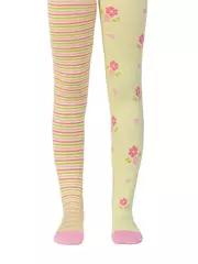 Колготки детские tip-top (весёлые ножки) 357 салатовый, , 80-86 (14), CONTE-KIDS, - 1