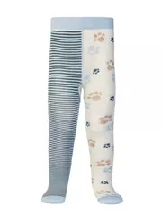 Колготки детские tip-top (весёлые ножки) 356 молочный-джинс, , 62-74 (12), CONTE-KIDS, - 2