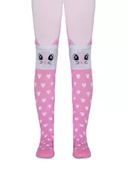 Колготки детские conte-kids tip-top (мордашки) 448 cветло-розовый, , 128-134 (20), CONTE-KIDS, - 1